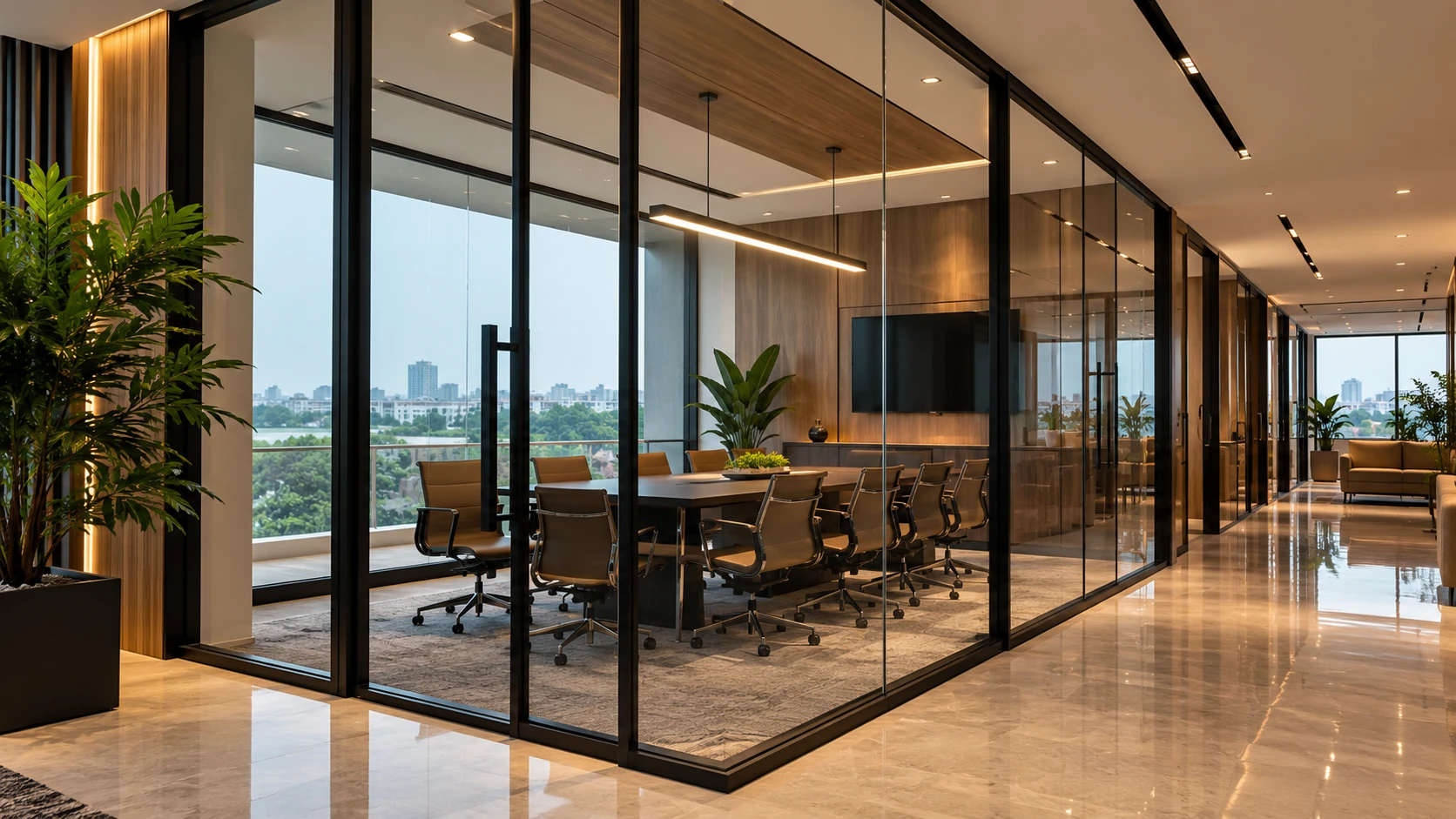 Premium Glass Pivot & Hinged Partitions