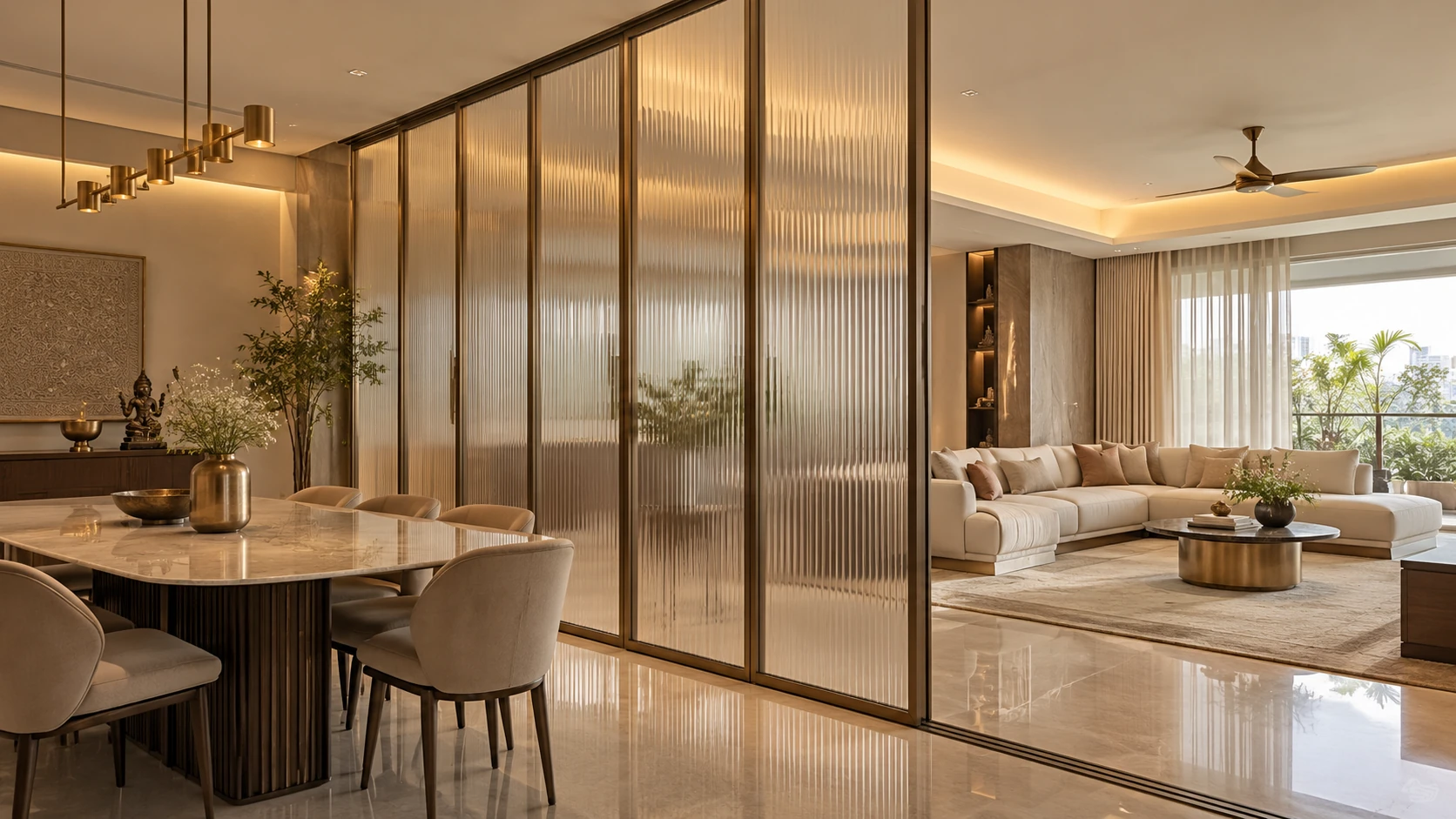Residential Aluminium Glass Room Partitions
